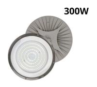FARO INDUSTRIALE LED 300W DISCO ROTONDO UFO IP65 PLAFONIERA CAMPANA 6500K