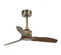 Faro Just Fan Ventilatore da soffitto con telecomando 9W Oro/Legno