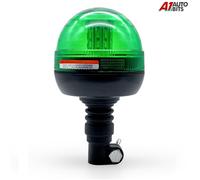 Faro Lampeggiante Led Verde Di Recupero Stroboscopico Luce Con Lente Trasparente