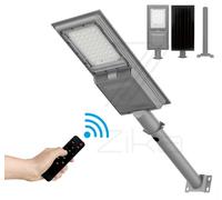 Faro Lampione Solare 40 LED 500W Sensore Crepuscolare Paletto Telecomando IP65