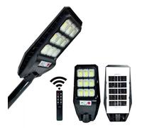 Faro lampione stradale pannello solare con sensore telecomando 108 led 100W 525