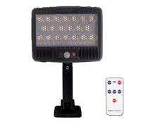 Faro lampione stradale pannello solare con sensore telecomando 140 LED SMD
