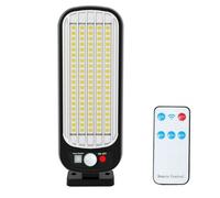 Faro lampione stradale pannello solare fotovoltaico sensore 100 led