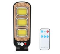 FARO LAMPIONE STRADALE PANNELLO SOLARE FOTOVOLTAICO SENSORE 54 LED COB GL