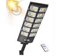 FARO LAMPIONE STRADALE PANNELLO SOLARE LUCE FREDDA ESTERNI 6000K 100W 200W 300W