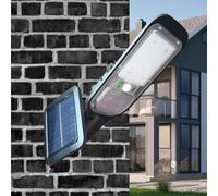 Faro Lampione Stradale Pannello Solare Sensore Di Movimento 24 Led 120w Jx-516