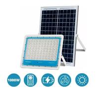 FARO LED 1000W FARETTO SOLARE CREPUSCOLARE IP66 FOTOVOLTAICO CON TELECOMANDO