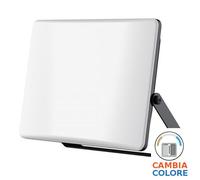 FARO LED 100W NERO DIFFUSORE BINACO OPACO LUCE 3IN1 100LM/W IP65 VT-44106CCT-LED23767 V-TAC