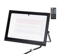 Faro led 100W nero RGB con telecomando, multicolore RGB, ultrasottile IP65 Dimen