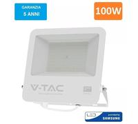 V-TAC Faro LED SMD Chip Samsung 100W Colore Bianco 6400K IP65