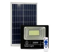 Faro LED 200W Pannello Solare Crepuscolare 6500K Giardino Ester