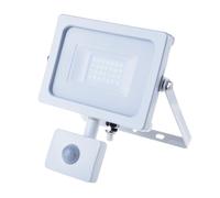 V-TAC Faro LED Chip Samsung 20W con Sensore di Movimento e Crepuscolare e Interruttore Manuale di Bloccaggio Colore Bianco 4000K IP65