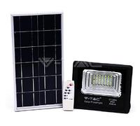 Faro Luce LED con pannello solare 25W neutro 4000k IP65 con telecomando