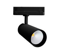 Faro LED 34W per Binario Trifase 38°+60° Nero con driver Philips Colore Bianco Caldo 2.700K