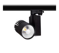 Faro LED 40W Binario Trifase Nero CRI92 100° Bridgelux LED Colore Bianco Caldo 2.700K
