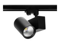Faro LED 42W Binario Trifase CRI92 UGR13 36°/60° con driver Philips Nero Colore Bianco Variabile CCT