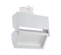 Faro LED 44W Rettangolare per Binario Trifase 100° Bianco con driver Philips No Flickering CRI92 Colore Bianco Naturale 4.000K