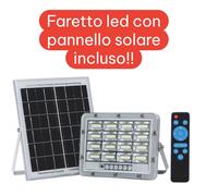 FARO LED 50W CON PANNELLO SOLARE INCLUSO GRANDE AUTONOMIA RISPARMIO GARANTITO