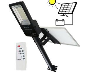 FARO LED 50W FREDDO BATTERIE CON PANNELLO SOLARE VT-ST200-LED95509 V-TAC