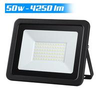 Faro Led 50W Luce Alta Luminosita 4250lm Faretto Esterno Slim Bianco Freddo IP65