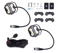 Faro LED Ausiliario 160W Alluminio 3.5" Spot Beam DRL Bianco Ambra Fuoristrada