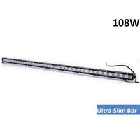 Faro Led Barra Ultra Slim 97cm 108W 36 LED Per Auto Fuoristrada Camion 12/24V