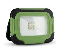 V-TAC PRO Faro LED Chip Samsung 10W Ricaricabile con Sos Flash Colore Nero e Verde 6400K IP44