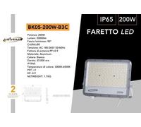 FARO LED COB 30W 50W 100W 150W 2000W FARETTO 3 COLORI 1 SWITCH 3000K 4000K 6500K [EEK: A+++]