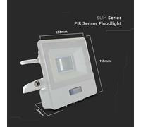 FARO LED CON ESTERNO SUPER SLIM CON SENSORE DI MOVIMENTO FARETTO LED ESTERNO IP6