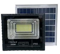 FARO LED CON PANNELLO SOLARE 200W INDICATORE DI CARICA LAMPIONE STRADALE 8200