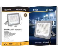 FARO LED CON PANNELLO SOLARE 50W 100W 200W CON TELECOMANDO ESTERNO UNIVERSO IP65