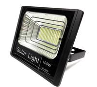 FARO LED CON PANNELLO SOLARE CREPUSCOLARE 10W 25W 40W 60W 100W E+ E TELECOMANDO