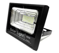 FARO LED CON PANNELLO SOLARE CREPUSCOLARE 10W 25W 40W 60W 100W E+ E TELECOMANDO