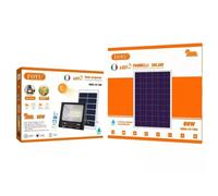 FARO LED con PANNELLO SOLARE CREPUSCOLARE 25W 40W 60W 100W 200W 300W 800W IP67