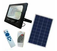 FARO LED CON PANNELLO SOLARE CREPUSCOLARE DA 10W-25W-60W-100W-200W LAMPIONE