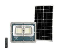 FARO LED CON PANNELLO SOLARE LUCE FREDDA FARETTO LED CASA GIARDINO ESTERNO 1000W