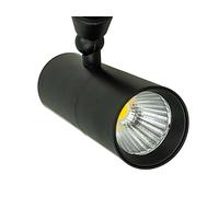 Faro Led Da Binario Trifase 20W 2000LM Carcassa Nera 4000K CRI 80 UGR 16