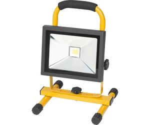 Faro LED da cantiere con batteria ricaricabile portatile 20 W Giallo-nero