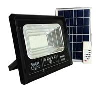 Faro led da esterno a pannello solare 100W sensore crepuscolare luce 6500k IP66