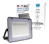 Faro LED da Esterno con Chip Samsung 150W di Colore Nero Impermeabile, Luce Bianco Freddo