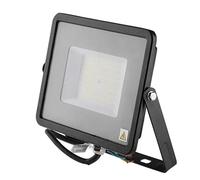 Faro LED da Esterno con Chip Samsung 50W di Colore Nero Impermeabile, Luce Bianco Freddo
