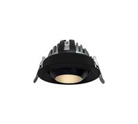 Faro LED da Incasso 12W Nero Ø75mm IP40 CCT Orientabile con driver Philips Colore Bianco Variabile CCT