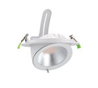Faro LED da Incasso 44W Orientabile Rotondo Foro Ø210mm Bianco - Philips Certadrive 140lm/W Colore Bianco Caldo 2.700K