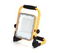 Faro Led da lavoro portatile 30W Nero e giallo Alimentazione a batteria IP65 Bianco freddo 6500K Dimmerabile Aigostar