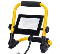 Faro Led da lavoro portatile 30W Nero e giallo IP65 Bianco freddo 6500K Aigostar