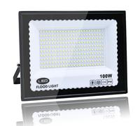 Faro LED Esterno 100W, Bianco Freddo 6500K, IP66 Impermeabile Faretti Led Esterno, 10000LM Faretti LED Esterno, per Giardini, Cortili, Garage, Tetti, Terrazze, Parcheggi, Piazze e Banchine