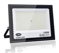 Faro LED Esterno 150W, Bianco Freddo 6500K, IP66 Impermeabile Faretti LED Esterno, 15000LM Faretti Led Esterno, per Giardini, Cortili, Garage, Tetti, Terrazze, Parcheggi, Piazze e Banchine