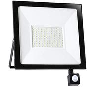 Faro Led Esterno con Sensore di Movimento PIR Regolabile 100W Luce Bianco 6000K Ultra-Luminoso 8000LM Lampada Faretto Slim da Giardino Illuminazione di Sicurezza Faretti Impermeabile IP65