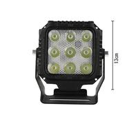 Faro Led Fanale Quadrato Spot 45W Beam 12V 24V 36V 48V 60V 9X5W Cree XTE Nuovo