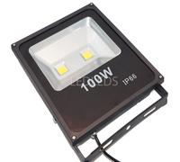FARO LED FARETTO FREDDO ESTERNO 100W RESA 1000W ALTA LUMINOSITA IP66 SLIM
